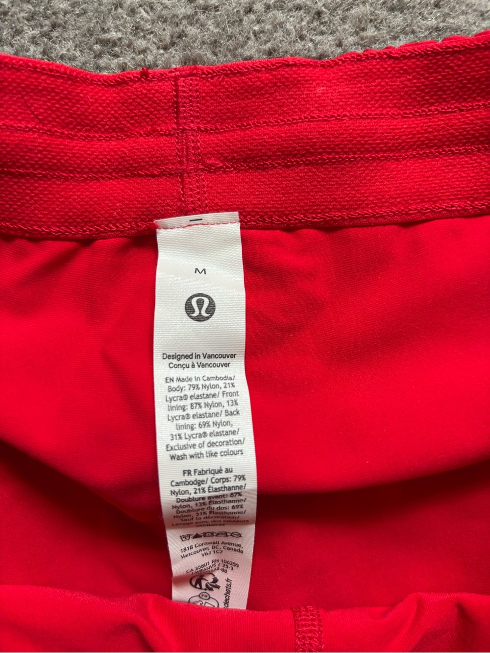 Lululemon Textured Mesh High-Rise Tennis Skirt – Red - Picture 2 of 9